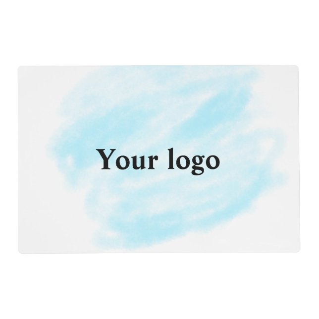 Simple minimal elegant custom logo here company wa placemat (Front)