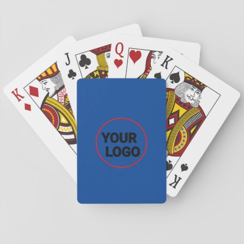 Simple minimal elegant custom logo here company wa poker cards