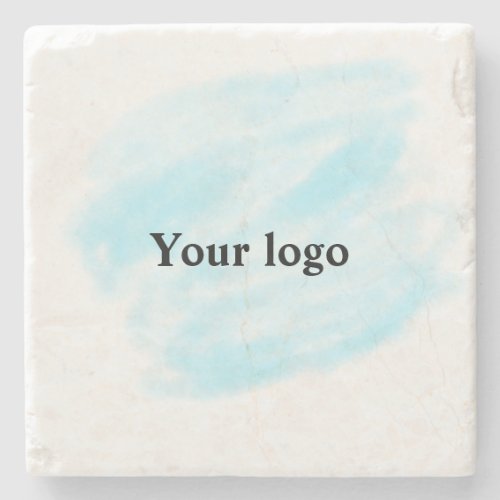 Simple minimal elegant custom logo here company wa stone coaster