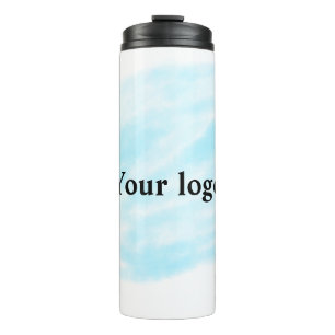Simple minimal elegant custom logo here company wa thermal tumbler