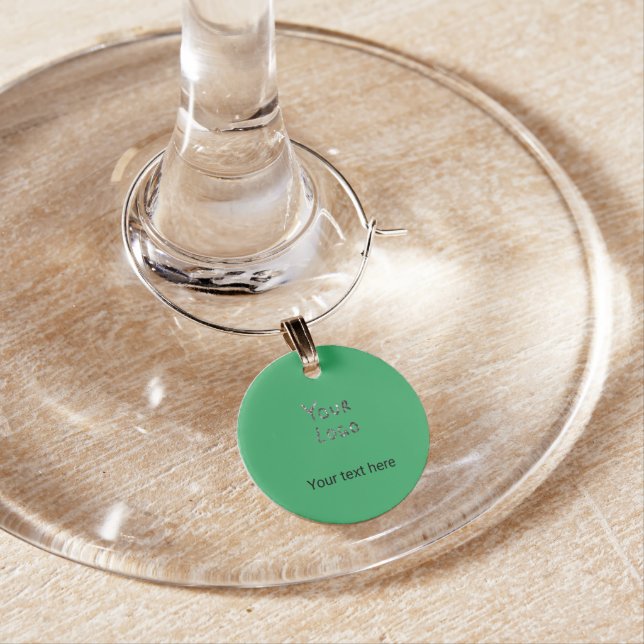 Simple minimal elegant custom logo here company    wine charm (In Situ)