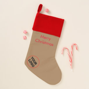 Simple minimal elegant custom merry Christmas Chri Christmas Stocking