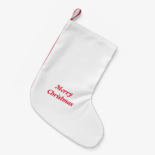 Simple minimal elegant custom merry Christmas Chri Small Christmas Stocking