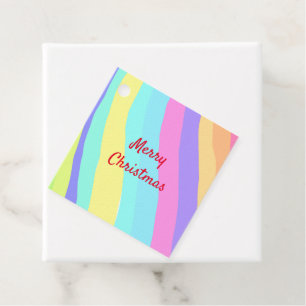 Simple minimal elegant merry christmas gift tag