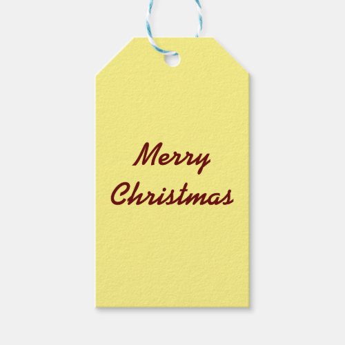 Simple minimal elegant  merry christmas gift tag