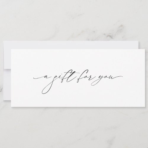 Simple Minimal Elegant Modern Gift Certificate