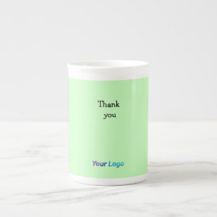 Simple minimal elegant thank you elegant custom c bone china mug