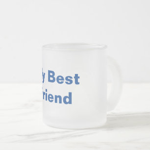 Simple minimal elegant thank you elegant custom  c frosted glass coffee mug