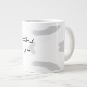Simple minimal elegant thank you elegant custom c giant coffee mug