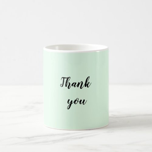 Simple minimal elegant thank you elegant custom  coffee mug