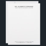 Simple Minimal Family Doctor Professional Letterhead<br><div class="desc">Simple Minimal Family Doctor Professional Letterhead</div>