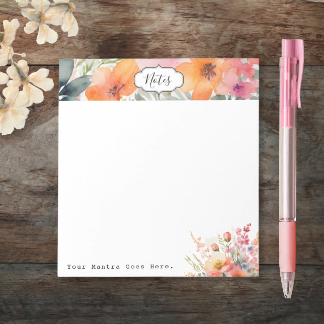 Simple Minimal Floral Everyday Notepad (Creator Uploaded)