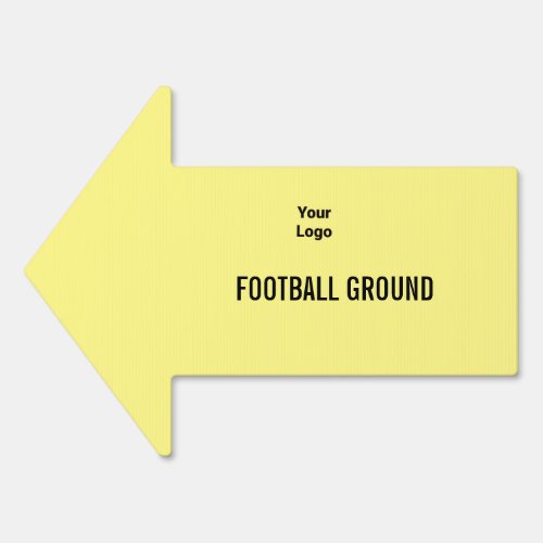 simple minimal football ground add your logo sign
