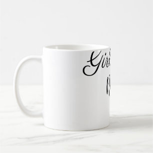 simple minimal girl power add name text image busi coffee mug