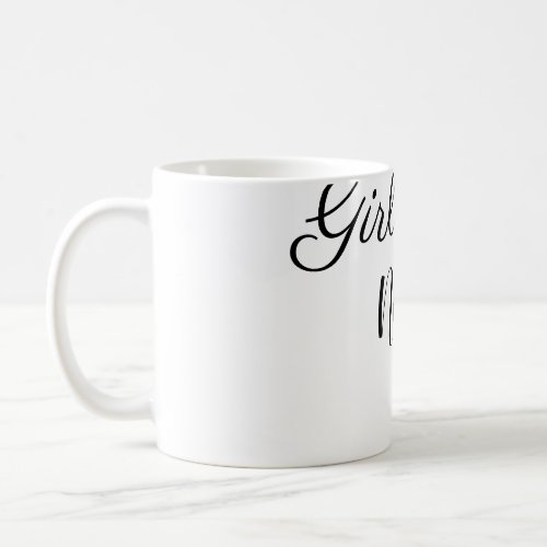 simple minimal girl power add name text image busi coffee mug