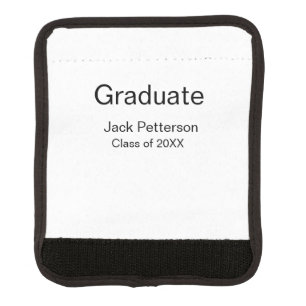 simple minimal graduate add name modern class luggage handle wrap