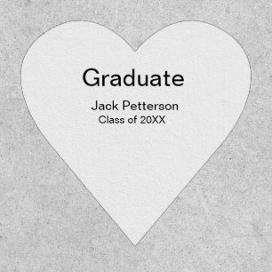 simple minimal graduate add name modern class patch