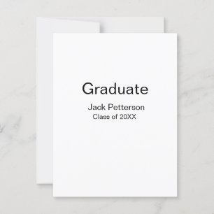 simple minimal graduate add name modern class  postcard