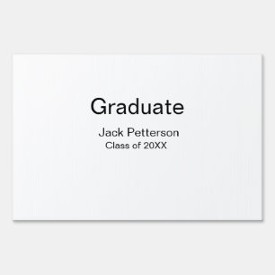 simple minimal graduate add name modern class  sign