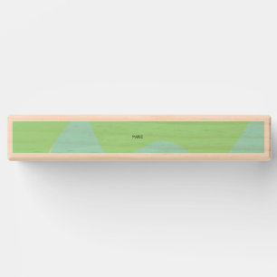 SIMPLE MINIMAL GREEN ADD YOUR NAME TEXT GIFT TOPPLE TOWER
