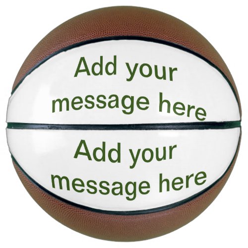 Simple minimal green add your text name photo cust basketball