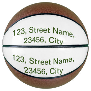 Simple minimal green add your text name photo cust basketball