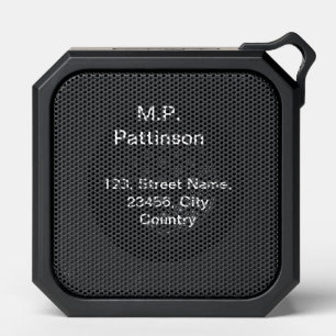Simple minimal green add your text name photo cust bluetooth speaker