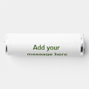 Simple minimal green add your text name photo cust breath savers® mints