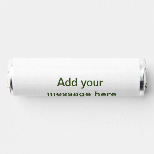 Simple minimal green add your text name photo cust breath savers mints