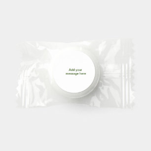 Simple minimal green add your text name photo cust life saver® mints