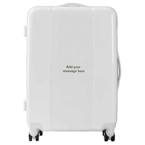 Simple minimal green add your text name photo cust luggage