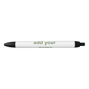 Simple minimal green add your text name photo cust pen