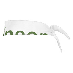 Simple minimal green add your text name photo cust tie headband