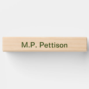 Simple minimal green add your text name photo cust topple tower