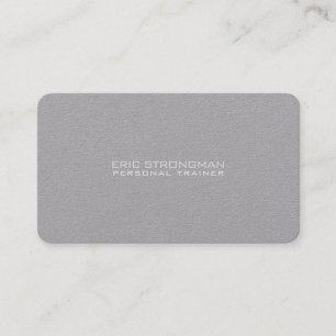 Simple minimal grey kraft style business card