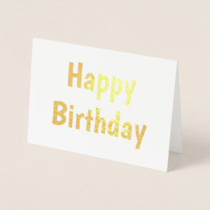 simple minimal happy birthday calligraphy card