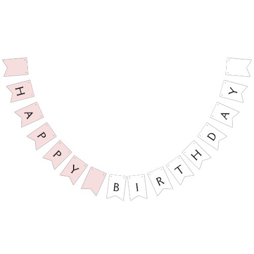 simple minimal happy birthday CUSTOM Bunting Flags