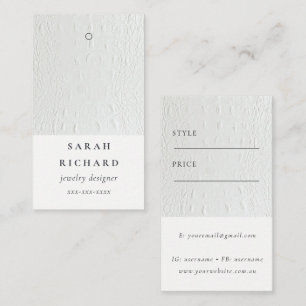 Simple Minimal Leather Texture Price Tag Name