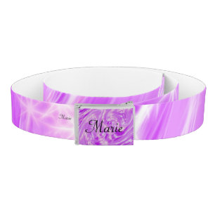 simple minimal light pastel pink add your name th belt