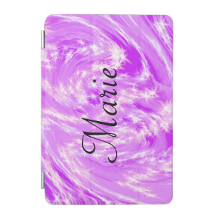 simple minimal light pastel pink add your name th iPad mini cover
