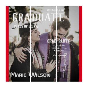 simple minimal magazine template cover graduation triptych