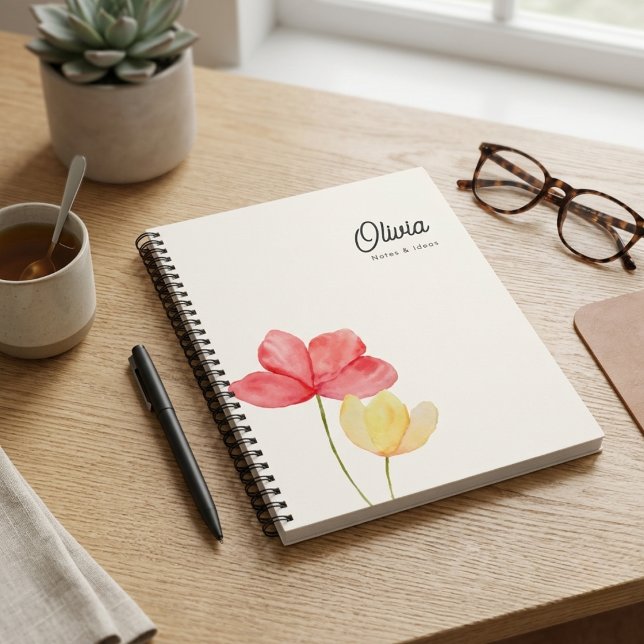 Simple minimal modern Floral Stylish Notebook (Creator Uploaded)