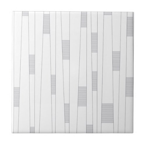 Simple minimal modern line graphic pattern ceramic tile