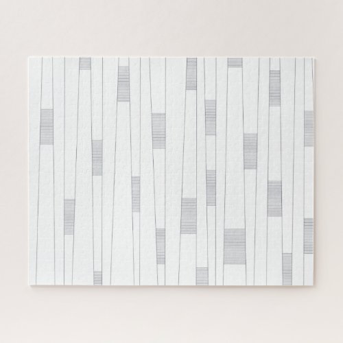 Simple minimal modern line graphic pattern jigsaw puzzle