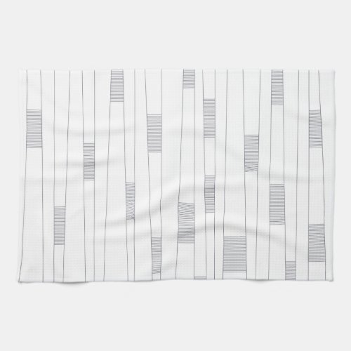 Simple minimal modern line graphic pattern kitchen towel