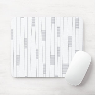Simple, minimal, modern line graphic pattern mouse pad
