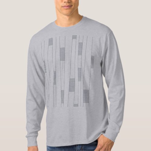 Simple minimal modern line graphic pattern T_Shirt