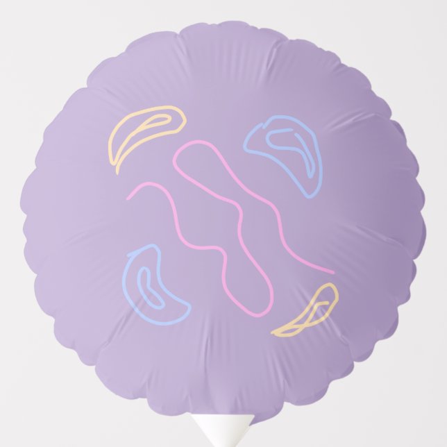 SIMPLE MINIMAL MODERN MONOGRAM ELEGANT STYLE CHIC  BALLOON (Front)