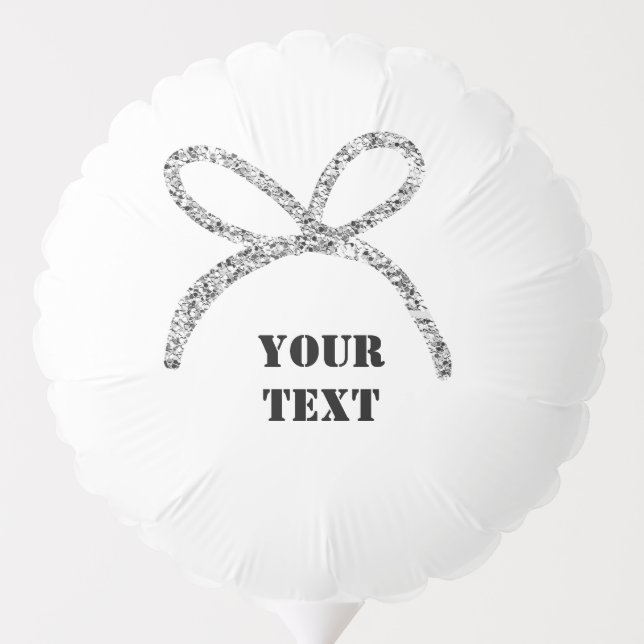 SIMPLE MINIMAL MODERN MONOGRAM ELEGANT STYLE CHIC  BALLOON (Back)