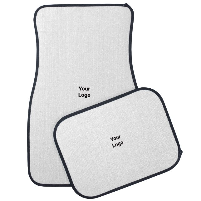 SIMPLE MINIMAL MODERN MONOGRAM ELEGANT STYLE CHIC  CAR FLOOR MAT (Set)